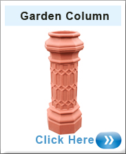 Column Planter In Terracotta