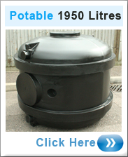 Water Tank 1950 Litre Black POTABLE 