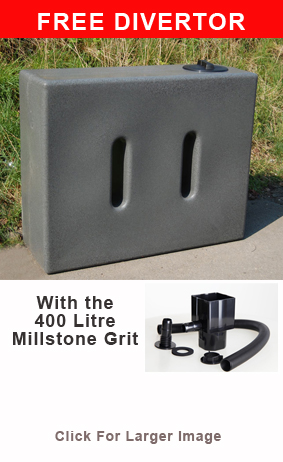 Special Offer Water Butt 400 Ltrs Millstone Grit