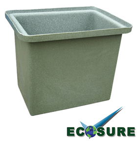 Open Top Water Tank Green Marble 460 Litres