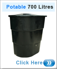Water Tank 700 Litres In Black POTABLE