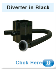 Rainwater Diverter in Black 