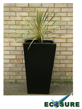 Black Plant Pot Cambridge