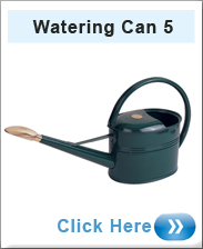 Watering Can 5 Litres Metal Slim Design Green