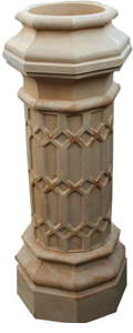 Column Planter In Mediterranean Sandstone