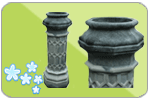 Column Planter Charcoal