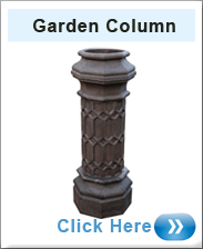 Column Planter In Brown 