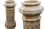 Column Planter In Mediterranean Sandstone