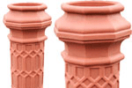 Column Planter In Terracotta