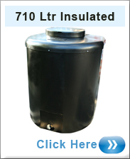 Insulated Water Tank 710 Litres Black