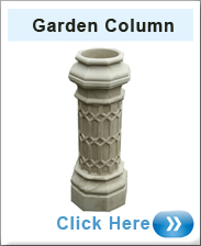 Column Planter In Limestone 