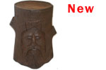 Wizard Log Head In Brown