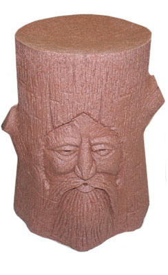 Wizard Log Head In Light Brown