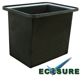 Ecosure Open Top Tank Black 460 Litres