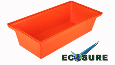 Dog Bath Large Orange