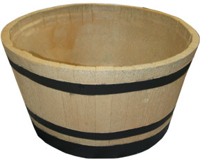 Barrel Planter In Sandstone 