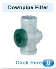 Inline Downpipe Filter Grey