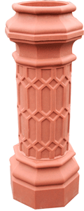 Column Planter In Terracotta