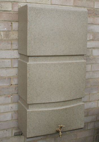 Wall Mounted Water Butt In Sandstone