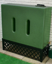 Slimline Water Butt 500 Ltr In Green Marble - V1 