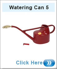 Watering Can 5 Litres Plastic Red