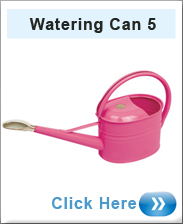 Watering Can 5 Litres Metal Slim Design Cerise