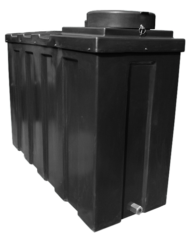 Insulated Water Tank 1070 Litres Black