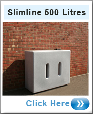 Slimline Water Butt - White Marble - V1- 500 Ltr